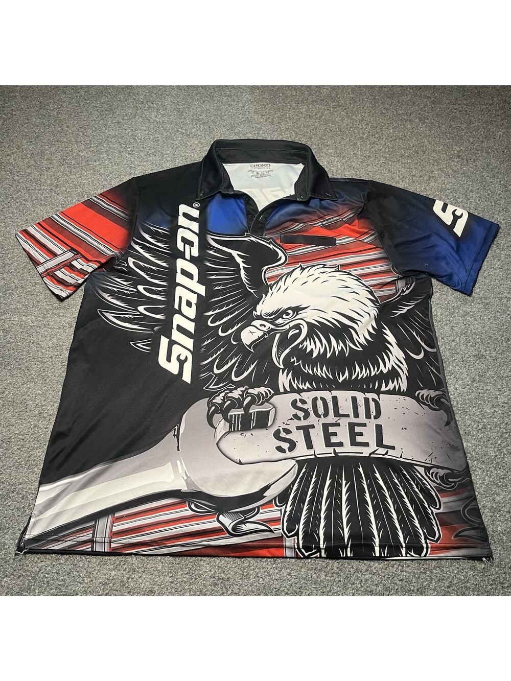 Snap-On Tools Choko Authentics Polo Shirt Mens XL Team Racing Eagle Tools USA